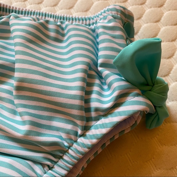 I Play Swimmy Diaper w/ Stripes & Side Bows 6 mos - Picture 3 of 9